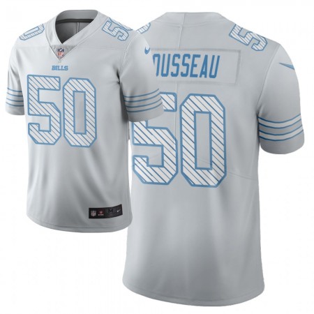 Maillot Homme Buffalo Bills Gregory Rousseau 50 Nike Blanc 2021 NFL Draft
